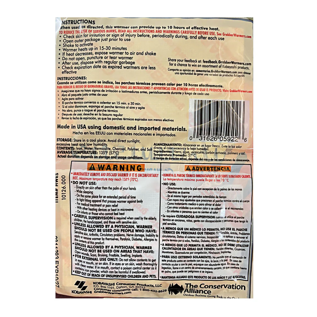 Grabber Hand Warmers - 1 Pair - Image 2