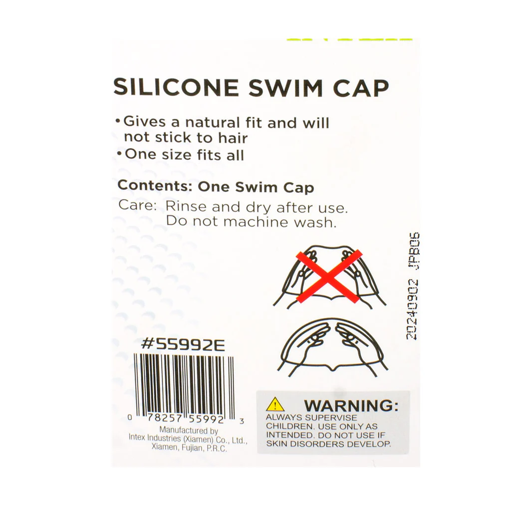 Intex Silicone Swim Cap - Ages 8 and up - Image 2