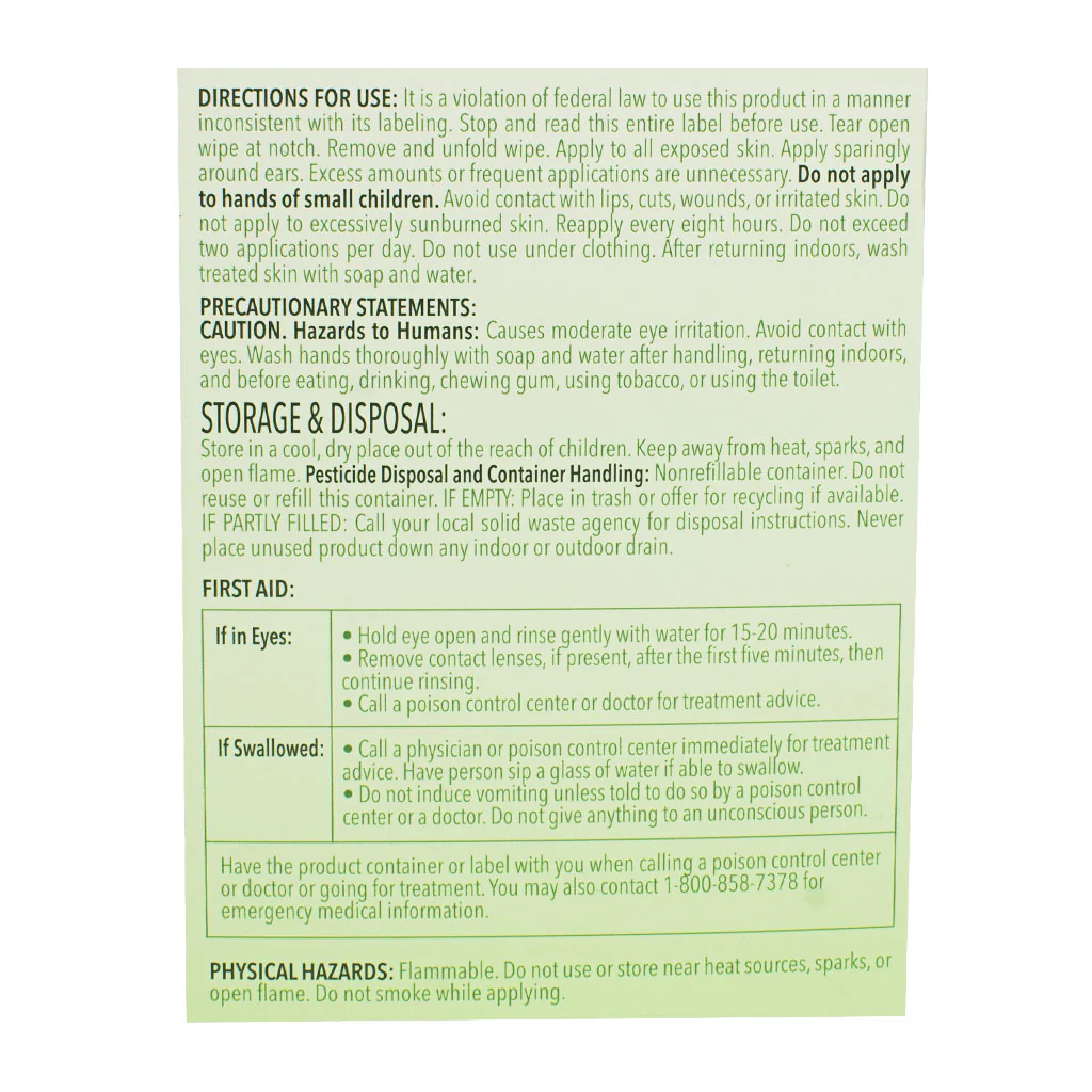 Natrapel 12 Hour Insect Repellent - One Individually Wrapped Wipe - Image 3