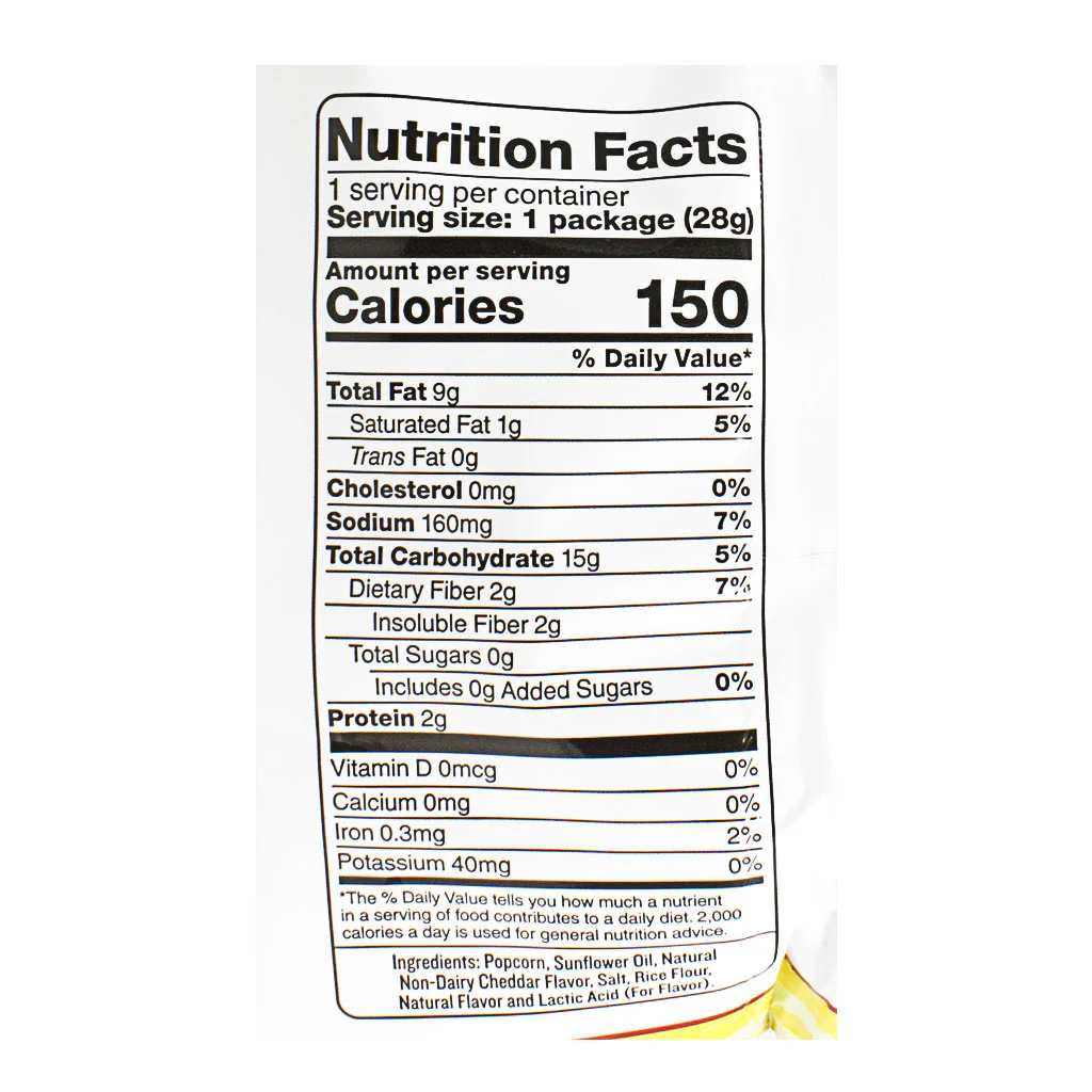 Skinny Pop White Cheddar Popcorn - 1 oz. - Image 2
