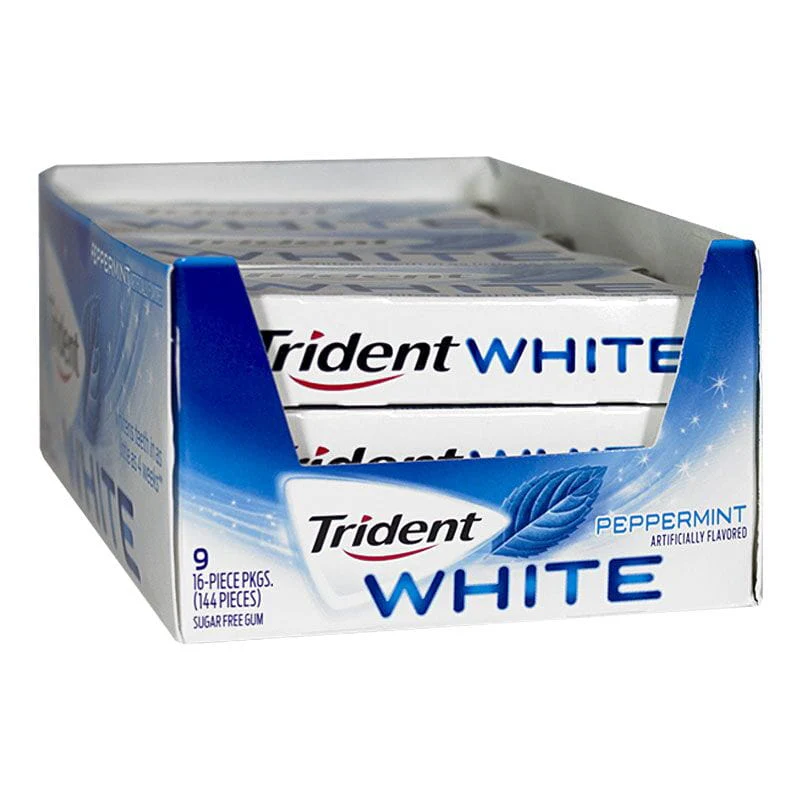 Trident White Peppermint Gum - 16 Pieces - Image 2