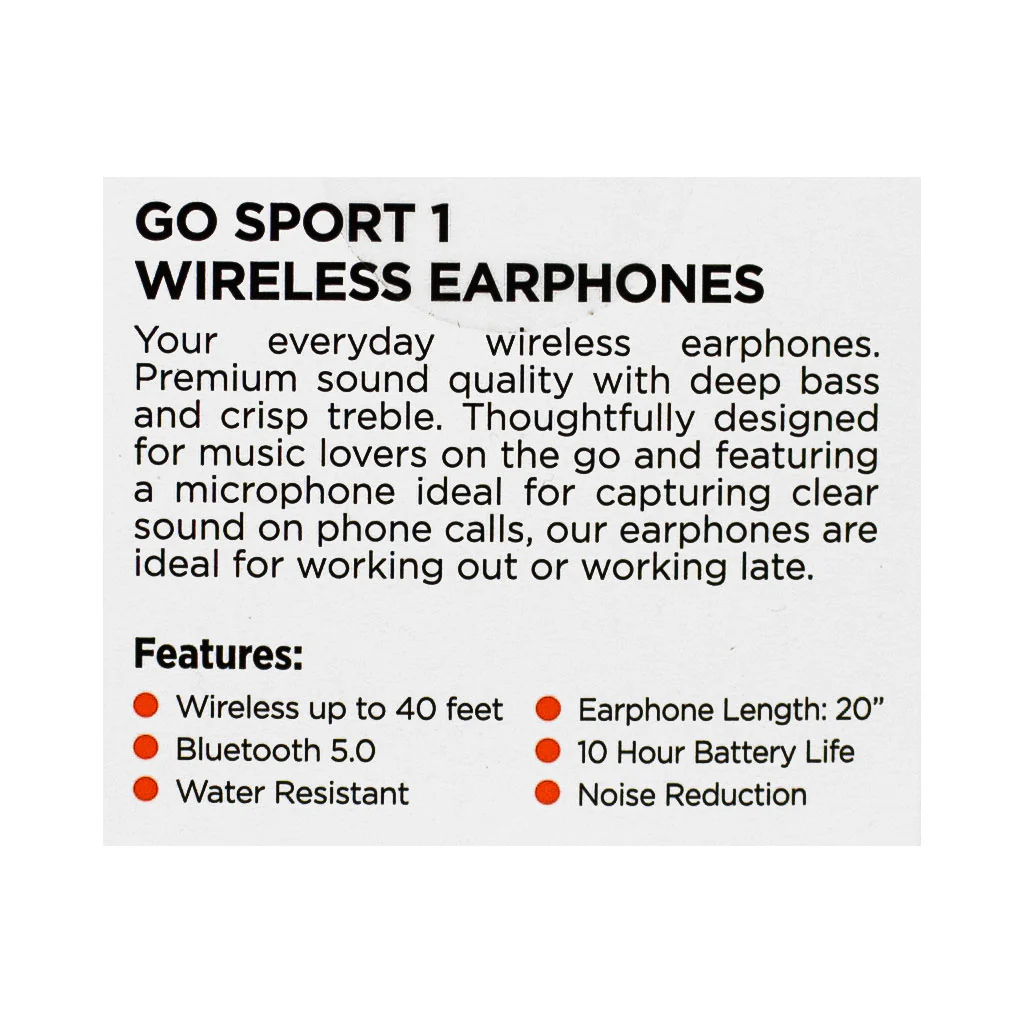 Wiresage Go Sport 1 Bluetooth Earphone - Image 2